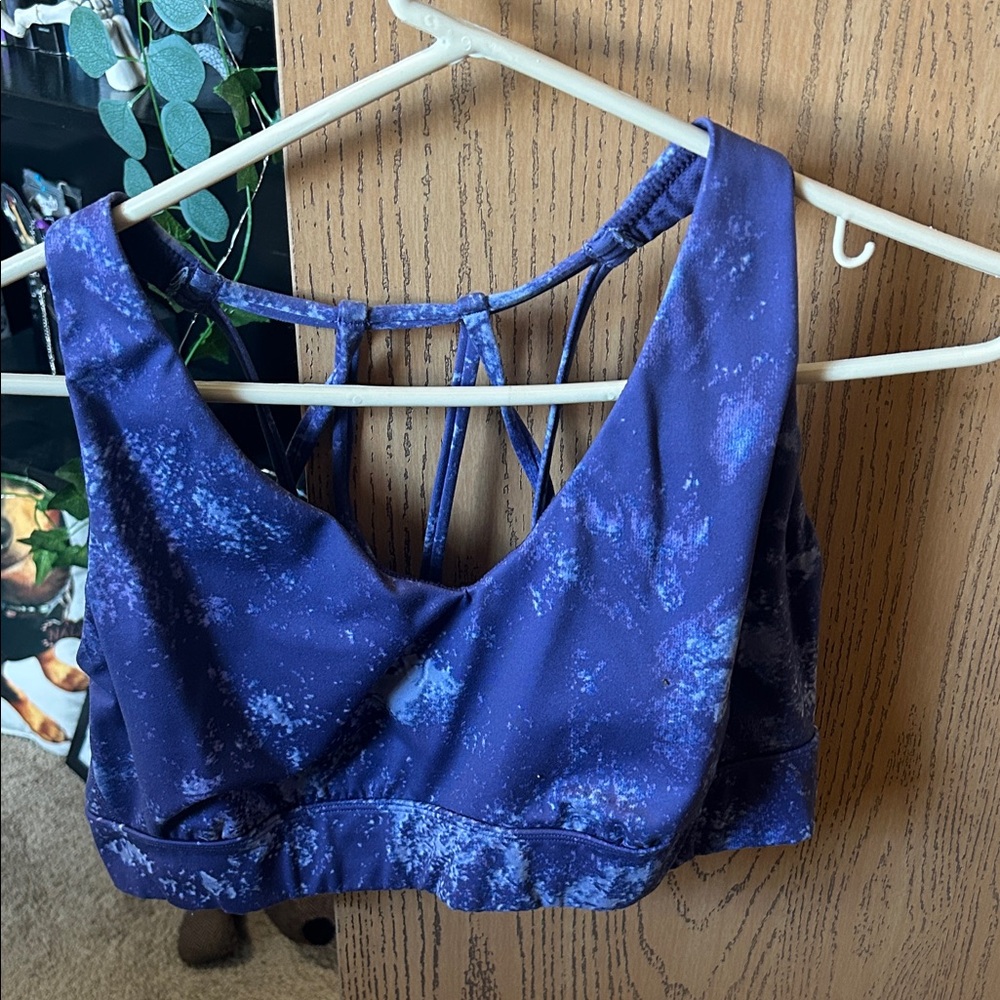 All in Motion Violet Strappy Sports Bra